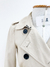 Trench Coat Burberry Honey Bege e Xadrez Tam.P - loja online