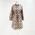 Vestido Burberry Polka-Dot Check Print Xadrez Tam.M