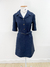 Vestido Gucci Azul Marinho Logo Tam.M - loja online