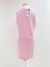 Vestido Moschino Sweatshirt Sleeveless Logo Embroidered Rosa Tam.M - NOVO na internet