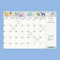 Planner mensual magnético - Perritos - comprar online