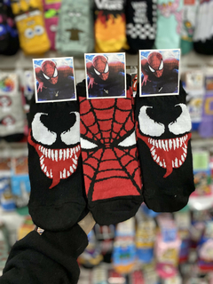 Medias soquetes Spiderman y Venom