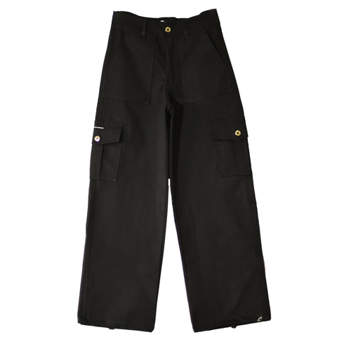 PANTALON CARGO FULL BLACK MUJER CONTRABIKER