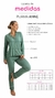 PIJAMA LONGO ANNE - VERDE MINT - loja online