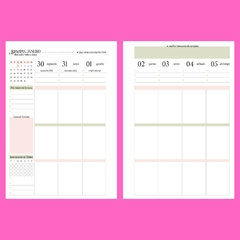 (Escolha o cor - Planner Self Love 2025 BOX) Miolo de Planner 2025 A5 90g 264 páginas - loja online