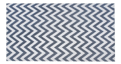 Tapete Sala Chevron 2.00x2.50 - Antiderrapante Cinza - comprar online