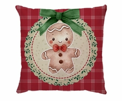 Capa de almofada Natal - Cookie Vermelho