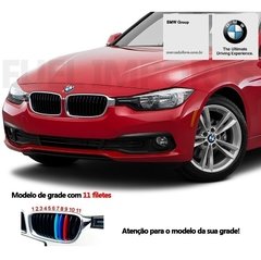 Aplique Barras Grade Bmw Serie 3 318i 320i 325i 328i 330i (F30 F31) 2013 2014 2015 2016 2017 2018 - comprar online