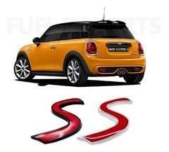 Imagem do Emblema S Mini Cooper Traseiro Paralama 3cm - Promoção!