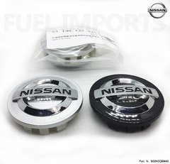 1x Calota Roda Nissan March Versa 54mm Prata Preto Original - FUEL IMPORTS