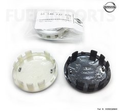 1x Calota Roda Nissan March Versa 54mm Prata Preto Original na internet