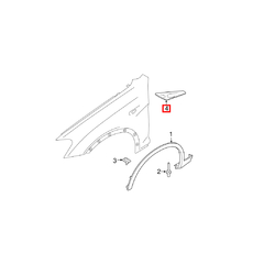 Imagem do Acabamento Lateral Paralama Bmw X3 (F25) 2016 2017 2018