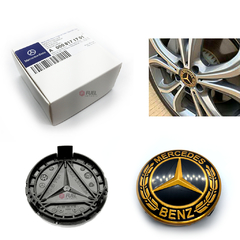 Kit 4 Calotas Roda Mercedes Benz® Original Na Caixa 75mm - comprar online
