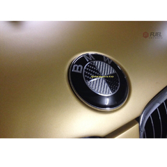 Imagem do Kit Emblema Fibra Carbono Real BMW 120i 120i 130i 135i Capo Traseira Volante
