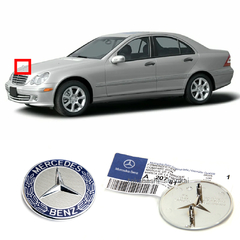 Emblema Capo Dianteiro Mercedes-Benz (W203) C180 C200 C230 C240 C320 2002 2003 2004 2005