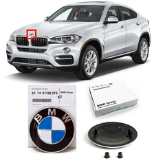 Emblema Dianteiro Capo BMW X6 (F16) 2016 2017 2018 2019