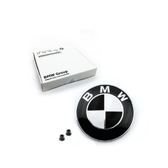 Imagem do Emblema Bmw Capo 82mm Traseira 74mm +2 Buchas