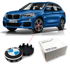 Emblema de Roda BMW 56mm X1 (F48) 2018 2019 2020 2021 - 1 unidade