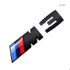 Emblema Traseira BMW M3 Motorsport M Sport Preto Brilho/Fosco 11,5cm