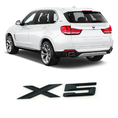 Emblema Traseiro BMW X5 Preto Brilho e Fosco