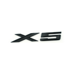 Emblema Traseiro BMW X5 Preto Brilho e Fosco - comprar online