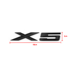 Emblema Traseiro BMW X5 Preto Brilho e Fosco na internet