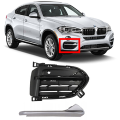 Grade Inferior Parachoque Dianteiro Bmw X6 (F16) 2016 2017 2018 2019 2020 Completa - comprar online