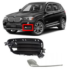 Grade Inferior Parachoque Dianteiro Bmw X3 (F25) 2016 2017 2018 Completa - comprar online