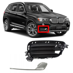 Grade Inferior Parachoque Dianteiro Bmw X3 (F25) 2016 2017 2018 Completa - FUEL IMPORTS