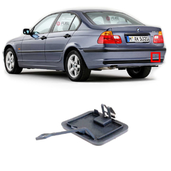 Tampa Reboque Parachoque Traseiro BMW E46 320i 330i 2001 2002 2003 2004 2005 - comprar online