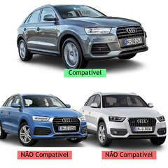 Tampa Reboque Parachoque Dianteiro Audi Q3 2016 2017 2018 2019 pintado - FUEL IMPORTS