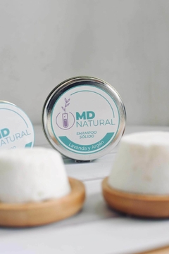 Shampoo solido 80g cabellos secos (Lavanda y Argan) - MD Natural Cosmetics