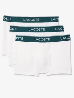 KIT 3 CUECAS BOXER LACOSTE BRANCA - comprar online