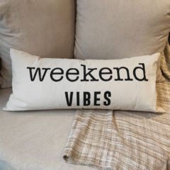 ALMOHADON WEEKEND VIBES DE 75 X 30 - ENTREGA INMEDIATA