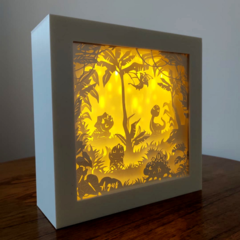 Lámpara de Noche PaperCut (Dinos) - comprar online