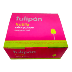 Tulipán Preservativos Frutilla 12 Cajitas X 3 - comprar online