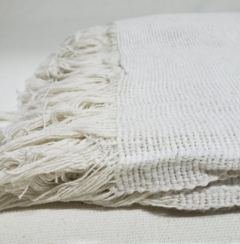 Manta de algodon tramado - Medidas 130 x 180 cm