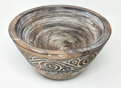 Bowl de madera tallada - 25 cm de diametro en internet