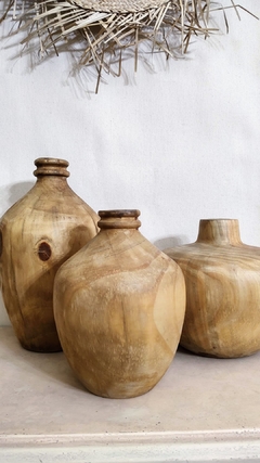 Botellon de madera maciza - Alto y bajo - comprar online