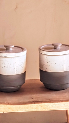 Frasco de ceramica con tapa - comprar online