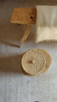 Cajita tejida en fibra de chaguar - Raya negra - comprar online
