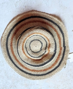 Sombrero de chaguar Maria Lopez rayado - comprar online