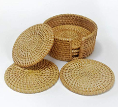 Posavasos de rattan x 6u