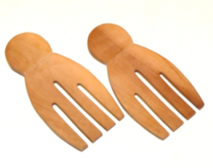 Tenedores anchos de madera - 18 cm - comprar online