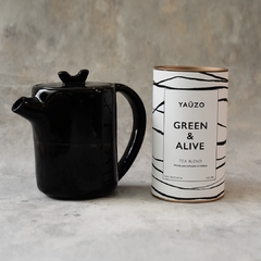 Set Tea Time CIEL NOIR YAŬZO: Tetera Grande y Té a elección
