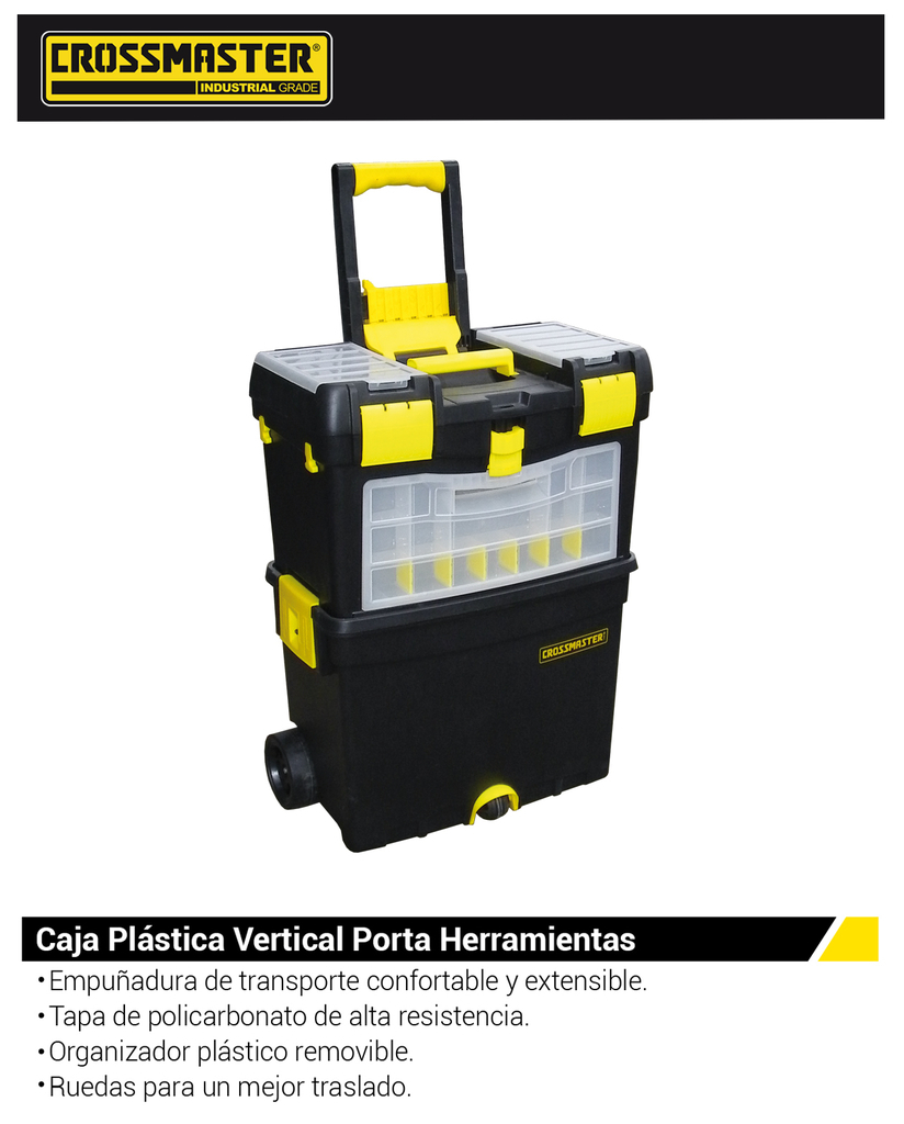 Crossmaster  Caja Plástica Vertical Porta Herramientas