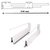 Corrediça Alto Drawer Altura 135mm - Cor: Branco - comprar online