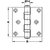 Dobradiça Aço Inox Polido Com Rolamento 3" x 2,5" (76mm x 64mm) - comprar online