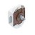 Fechadura Push Lock Fosco 19mm e Caixa Branca - comprar online