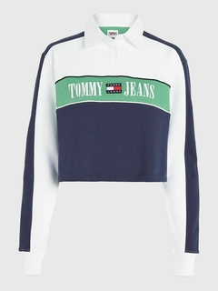 Cropped Tommy jeans COLOUR-BLOCKED RUGBY